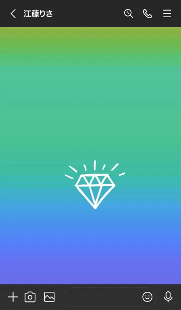 [LINE着せ替え] グラデーション ダイアモンド  142の画像3