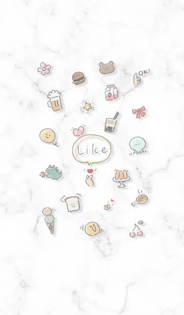[LINE着せ替え] Simple fashionable icon White01_1の画像1