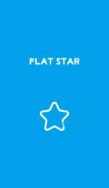 [LINE着せ替え] FLAT STAR / Cyanの画像1