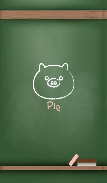 [LINE着せ替え] blackboard Pig 38の画像1