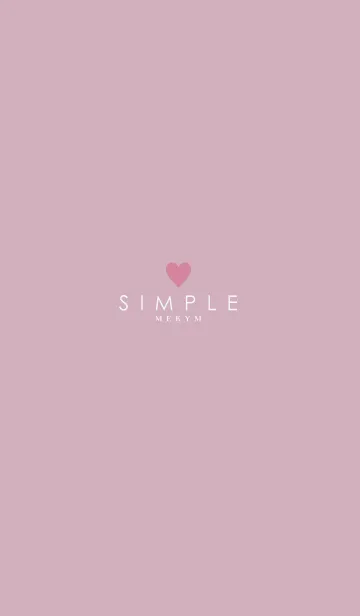 [LINE着せ替え] DUSKY PINK.SIMPLE-HEART 43の画像1