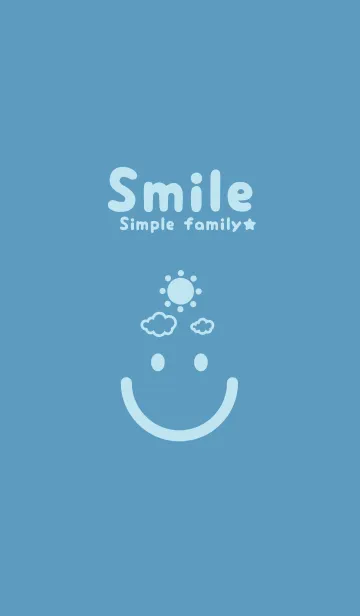 [LINE着せ替え] スマイル＆SUN アクアグレイの画像1