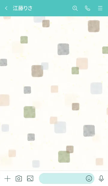 [LINE着せ替え] 水彩 大人カラー 四角13の画像3