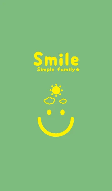 [LINE着せ替え] スマイル＆SUN フレッシュグリーンの画像1