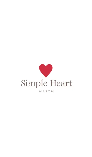 [LINE着せ替え] SIMPLE HEART-LOVE 7の画像1