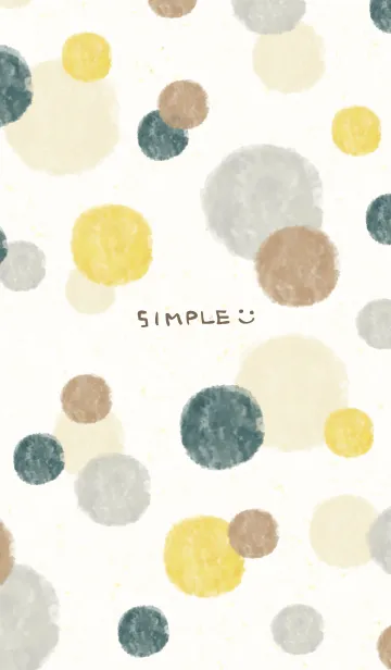 [LINE着せ替え] 水彩丸 茶グレー12の画像1