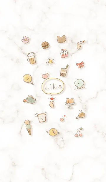 [LINE着せ替え] シンプルお洒落アイコン♥ブラウン03_1の画像1