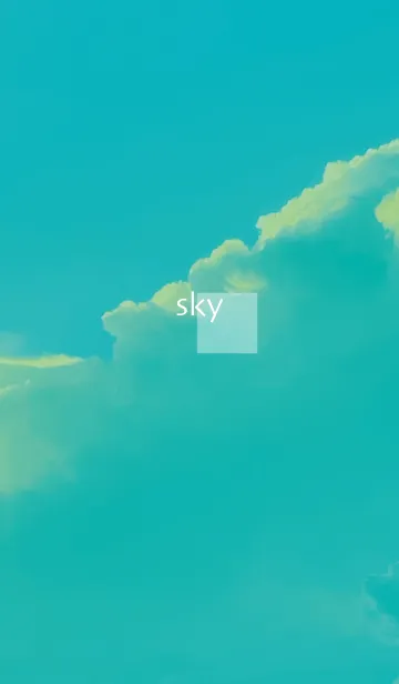 [LINE着せ替え] ミントグリーン : 夏のエモ空の画像1