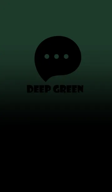 [LINE着せ替え] Black & Deep Green Theme V2 (JP)の画像1