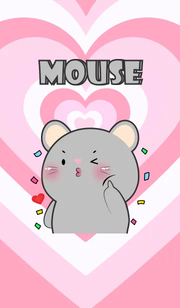 [LINE着せ替え] Love Mouse In Love Theme (JP)の画像1