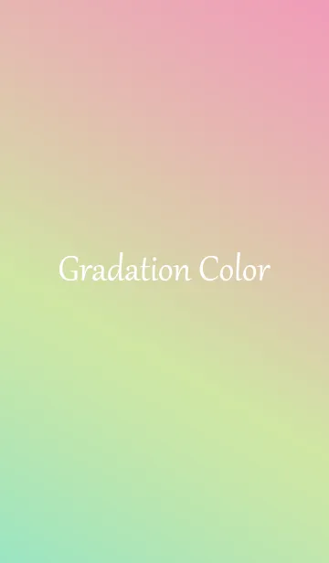 [LINE着せ替え] Gradation Color *Green & Yellow & Pink*の画像1