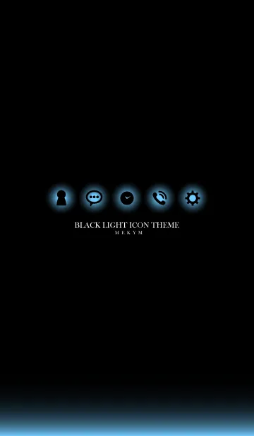 [LINE着せ替え] BLACK LIGHT ICON THEME-MEKYM 12の画像1