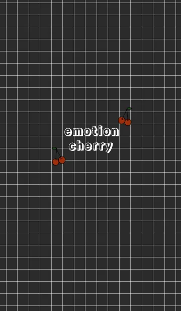 [LINE着せ替え] emotion cherry #blackの画像1