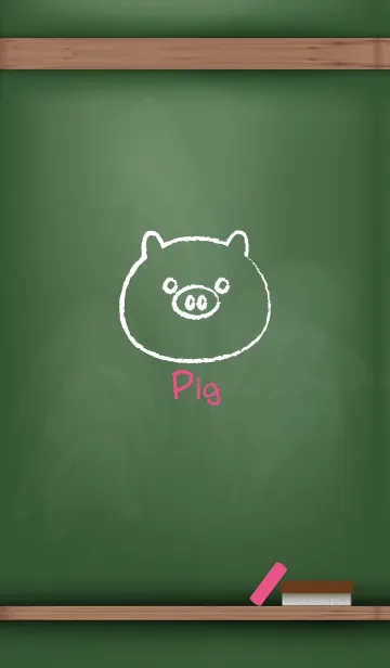 [LINE着せ替え] blackboard Pig 40の画像1