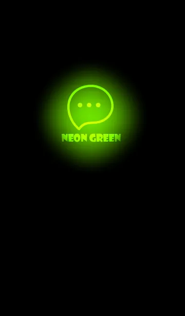 [LINE着せ替え] Neon Green Neon Theme V2 (JP)の画像1