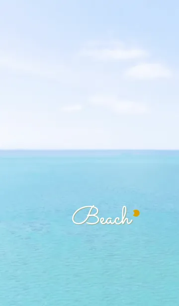 [LINE着せ替え] 海と空 月'グリーン'の画像1