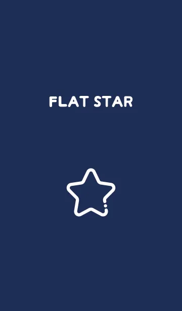 [LINE着せ替え] FLAT STAR / Navy Blueの画像1