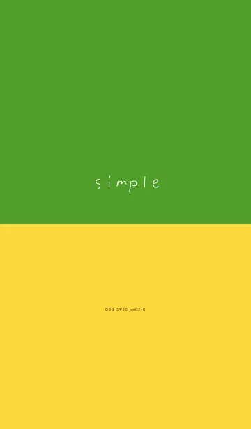 [LINE着せ替え] D88_26_イエロー2-6の画像1