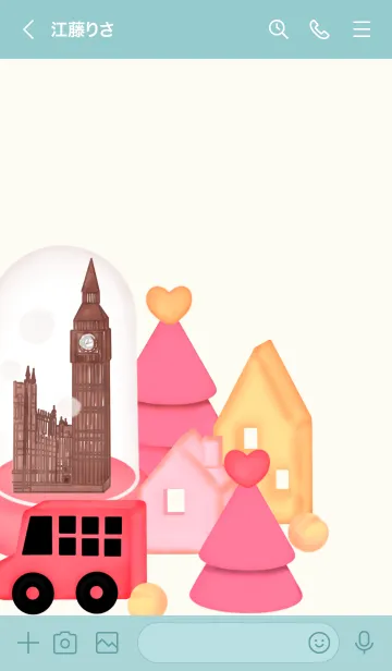 [LINE着せ替え] Pastel London 8の画像3