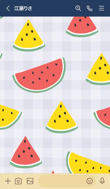 [LINE着せ替え] 大きいスイカ17の画像3
