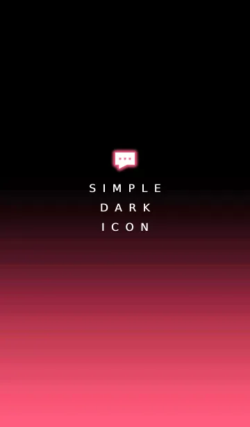 [LINE着せ替え] シンプル ダーク アイコン 15の画像1