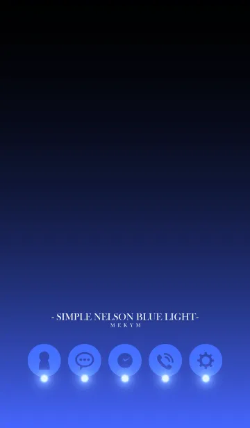 [LINE着せ替え] SIMPLE NEON BLUE LIGHTの画像1