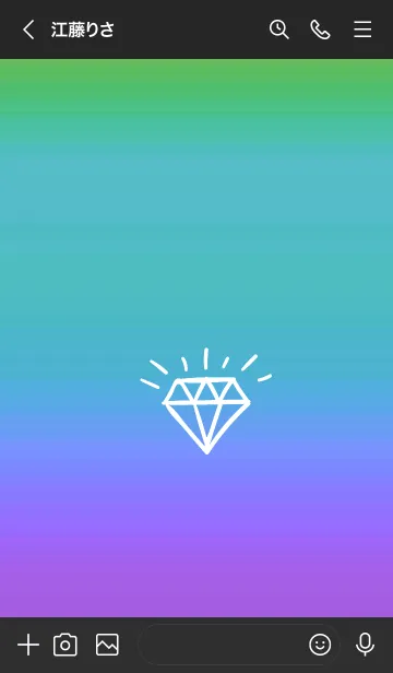 [LINE着せ替え] グラデーション ダイアモンド  143の画像3