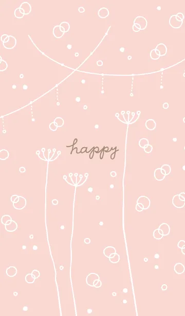 [LINE着せ替え] シンプルかわいい白い花12の画像1