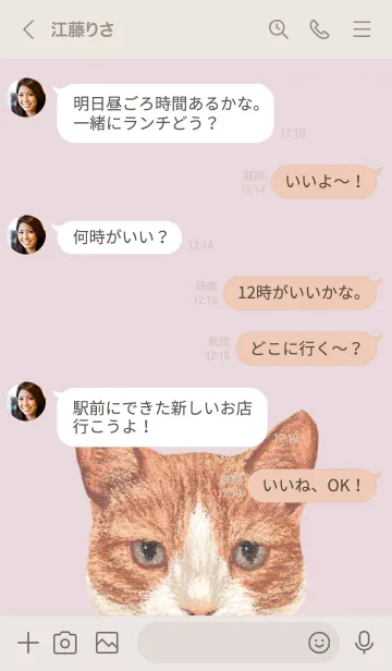 [LINE着せ替え] ICON CAT - ミックス - PASTEL PK/01の画像4