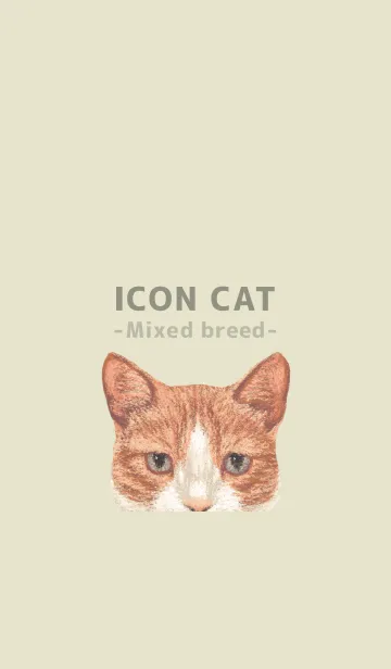 [LINE着せ替え] ICON CAT - ミックス - PASTEL YE/01の画像1