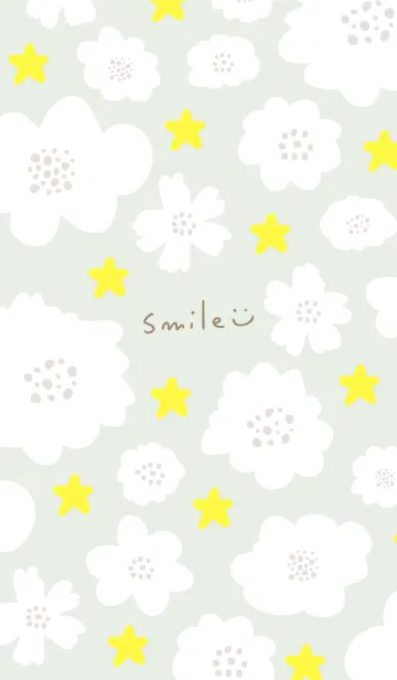 [LINE着せ替え] 星と白い花15の画像1