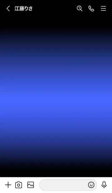 [LINE着せ替え] NEON BLUE ICON THEME -MEKYM-の画像3