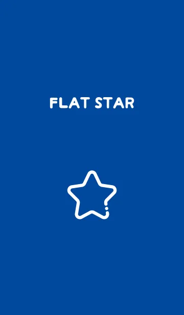 [LINE着せ替え] FLAT STAR / Royal Blueの画像1