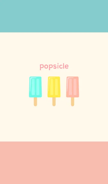 [LINE着せ替え] アイスキャンディの着せかえピンク&ブルーの画像1