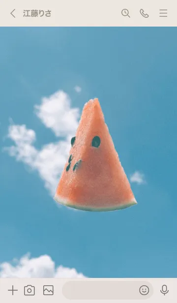 [LINE着せ替え] Flying watermelon_2の画像3