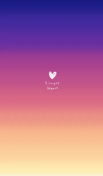 [LINE着せ替え] グラデーション。ラフなハート。の画像1