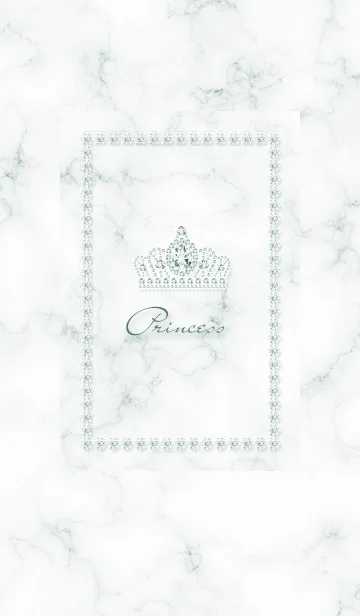 [LINE着せ替え] キラキラティアラ♦ブルーグリーン05_1の画像1