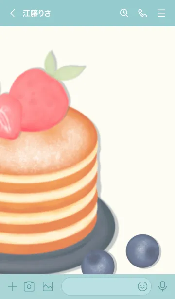 [LINE着せ替え] My strawberry pancake 4の画像3