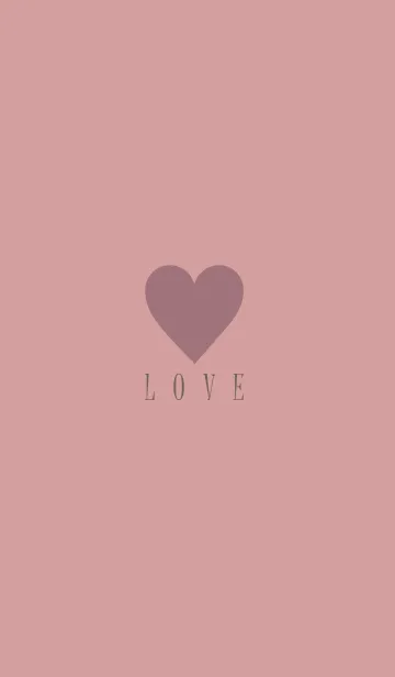 [LINE着せ替え] Dusky Pink Heart-LOVEの画像1