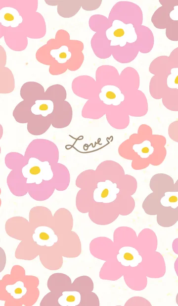 [LINE着せ替え] 北欧風 花 カラフル14の画像1