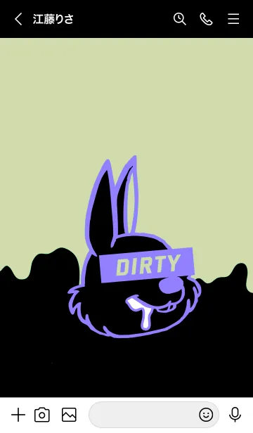 [LINE着せ替え] ダーティー ラビット 73の画像3