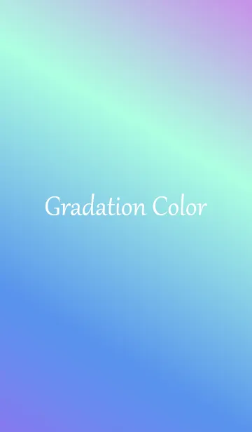 [LINE着せ替え] Gradation Color *Purple & Blue & Green*の画像1