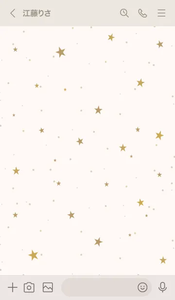 [LINE着せ替え] SIMPLE STAR NATURAL YELLOW 16の画像3