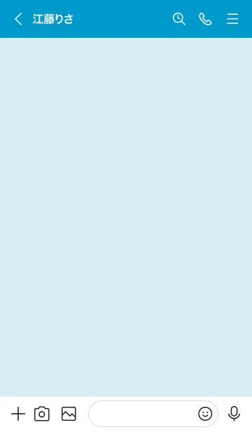 [LINE着せ替え] blue color G07の画像3