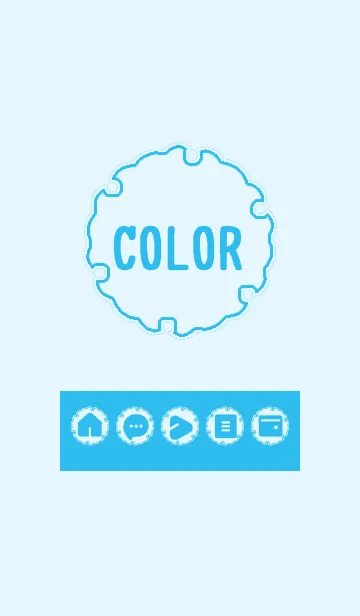 [LINE着せ替え] blue color G09の画像1