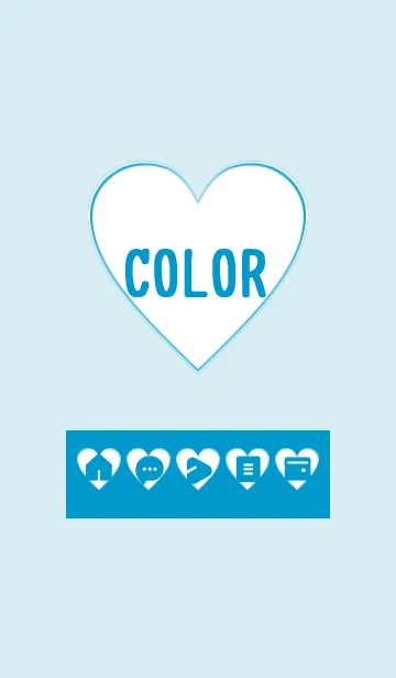 [LINE着せ替え] blue color F07の画像1