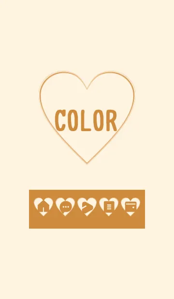 [LINE着せ替え] brown color F09の画像1