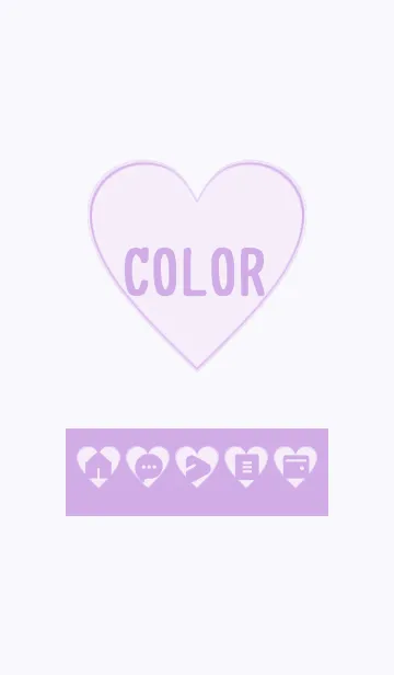 [LINE着せ替え] purple color F07の画像1