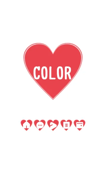 [LINE着せ替え] red color F08の画像1