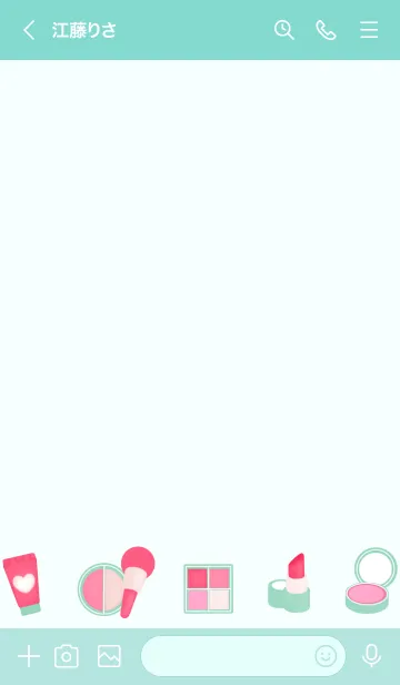 [LINE着せ替え] Mini pastel cosmetic 3の画像3